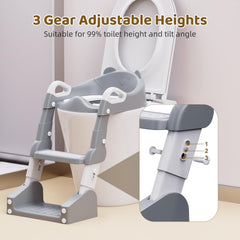 Bonbay foldable space saving potty seat compact for small bathrooms.