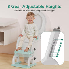 BONBAY potty seat handles provide extra stability for independent toddler sitting.