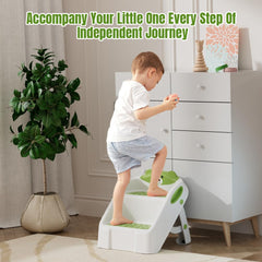 Bonbay toddler step stool beside bathroom sink for safe, hygienic handwashing