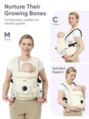bonoch EaseFit knob action showing adjustable seat width for M-shape hip position