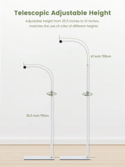 bonoch height adjustment helps set 35.5 to 61 inches for different beds.