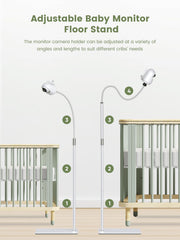 bonoch baby monitor floor stand twist arm enables flexible positioning for better view.