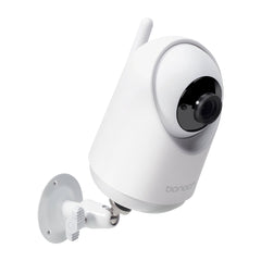 Bonoch wall mount bracket showing 360-degree angle for flexible baby monitoring.