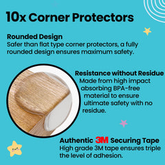 BooBoo Baby corner guards protecting furniture edges during toddler exploration.