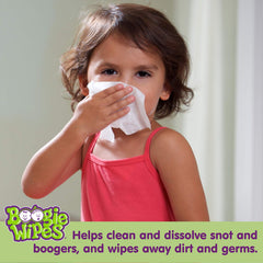 Boogie Wipes used on baby's nose for gentle cleaning