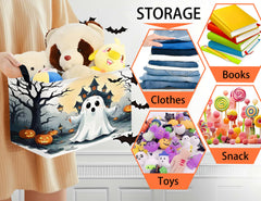 BOOHIT Boo Basket canvas lining closeup—waterproof protection for spills and messes
