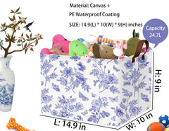 Boohit basket pattern closeup highlights durable canvas and elegant design.