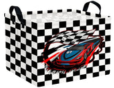 BOOHIT large boys checkered basket toy storage keeps toys organized in the nursery