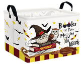 BOOHIT Large Magic Nursery Basket folded for easy closet storage and clutter reduction.