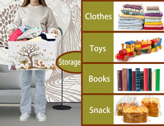 BOOHIT Collapsible design stores flat, freeing up closet and shelf space.