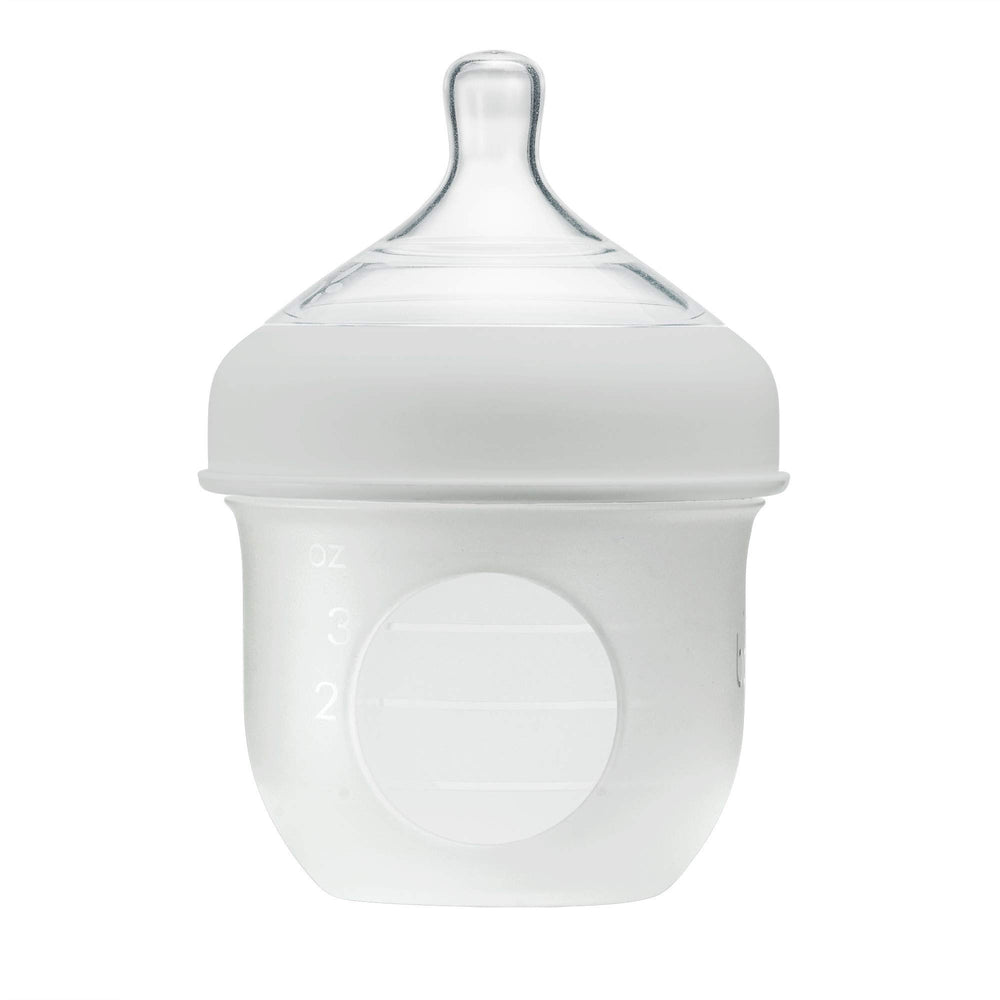 Boon Nursh bottle shell gray for travel-friendly feeds and quick setup.