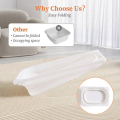 bopoobo folding basin on wooden sensory table setup for quick imagination
