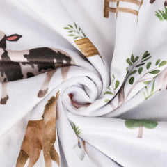 BOPRIO baby blanket back dotted backing offers breathable warmth