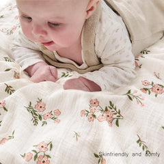 BOPRIO muslin blanket back with 3D dotted fleece provides warmth without overheating.