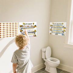 Boqon Potty15 poo-pattern-stickers track potty events and celebrate small wins.