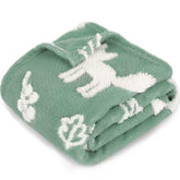 BORITAR 3D Fox baby blanket with sage design highlights warmth and cuddle-ready comfort.