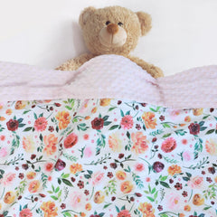Close-up of dotted backing on BORITAR blanket emphasizing texture and tactile interest.