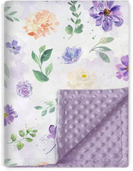 BORITAR baby blanket double-layer minky with dotted back delivers silky softness for delicate skin.
