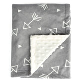 BORITAR baby blanket with soft minky fabric for cozy baby moments.