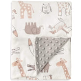 BORITAR baby blanket soft minky 30x40 showcases plush texture for gentle skin