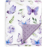 BORITAR baby blanket in soft Minky fabric provides gentle skin comfort.