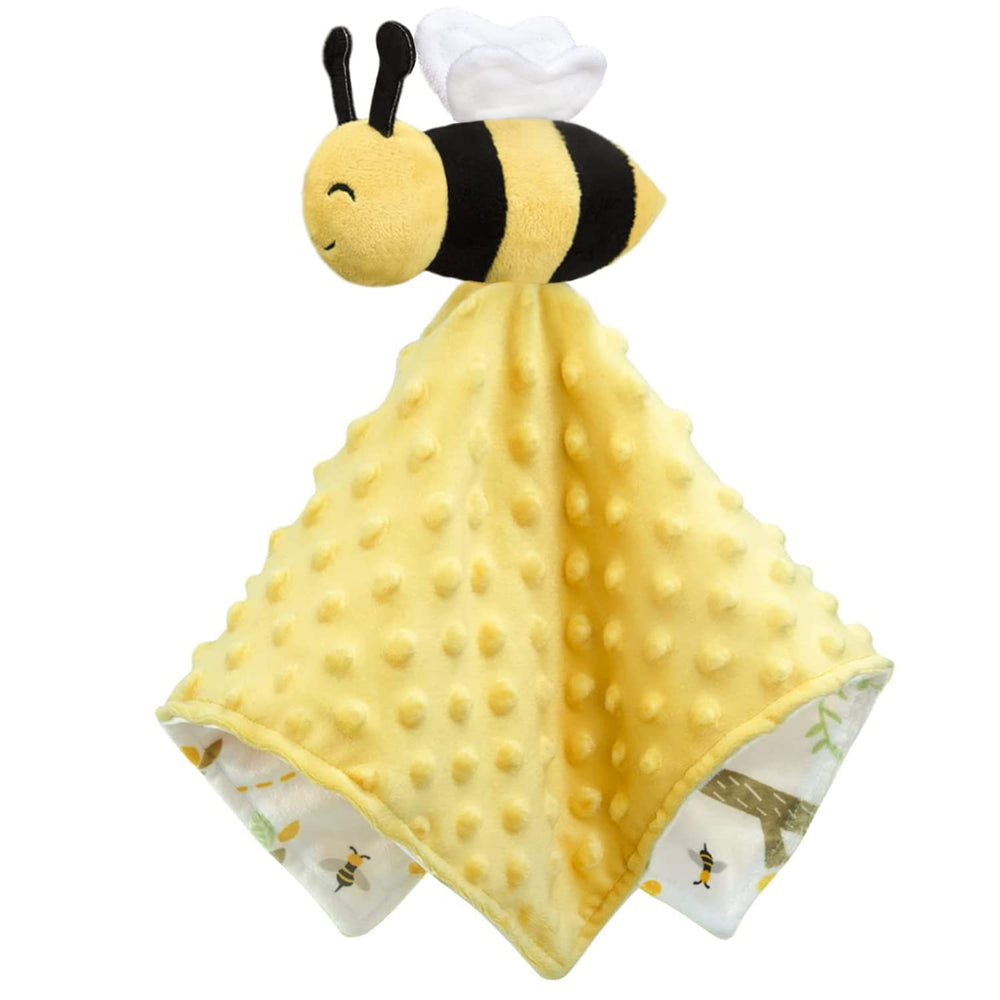 BORITAR baby security blanket bee lovey 14inch cozy newborn snuggles.