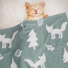 BORITAR soft fleece blanket closeup shows plush texture for silky skin contact.