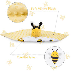 BORITAR soft-plush blanket dotted texture adds gentle tactile comfort.
