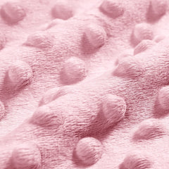 BORITAR Unicorn Baby Blanket back dotted white backing with plush texture for photo-friendly detail.
