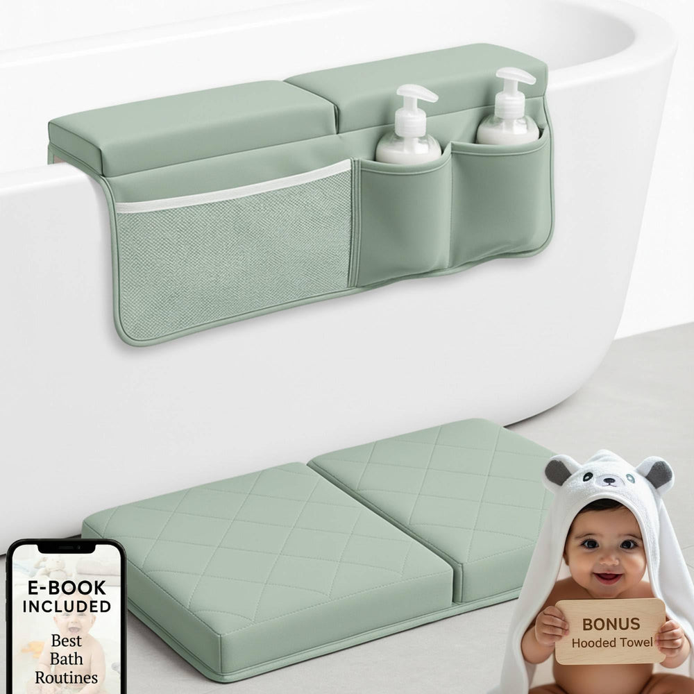 Bornealand 2inch XL kneeler and elbow rest set provides comfortable bath kneeling support.