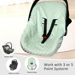 Boryokun skin-friendly mink velvet cover provides gentle warmth for baby.