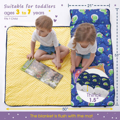 BORPRES nap mat roll-up showcases portable design for travel and daycare