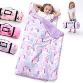 BORPRES nap mat unicorn-purple-pink design ready for cozy daycare naps.