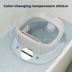 BORRAV ergonomic armrests provide secure, natural positioning for little bathers.