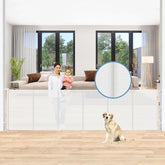 Borthmiu 150-inch extra-wide gate assembly offers wide coverage for safe baby and pet separation.