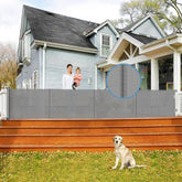 Borthmiu reinforced 200-inch gate extended in wide opening for safer play.