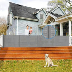Borthmiu reinforced 200-inch gate extended in wide opening for safer play.