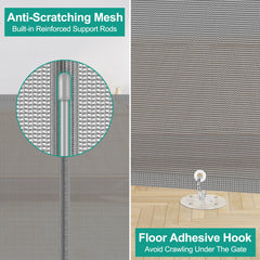 Borthmiu adjustable lower bracket in gray for baseboard compatibility