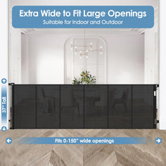 Borthmiu outdoor-indoor gate shows sturdy rods for durable openings.