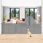 Borthmiu reinforced 150-inch gate full view for wide openings.
