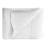 Boruiann House White Baby Quilt with embossed texture for warmth and durability
