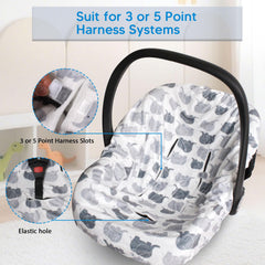 Boryokun car seat cover installation-elastic enables quick, tool-free fit.