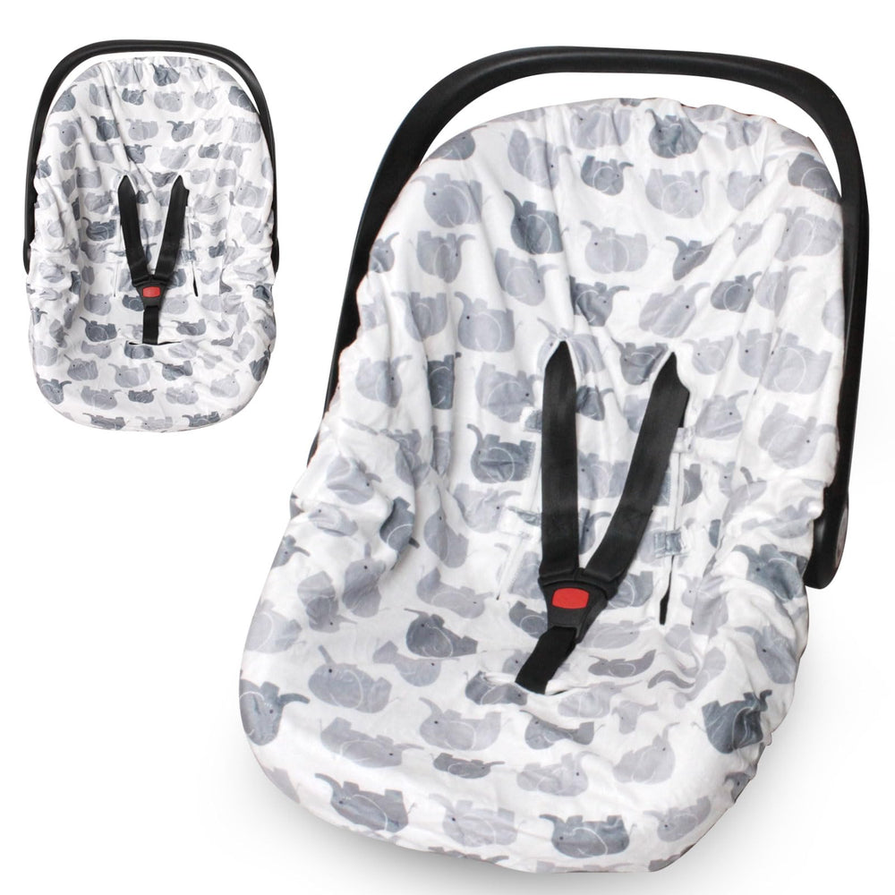 Boryokun infant car seat cover liner soft-fabric showcases gentle warmth for baby comfort.