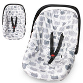 Boryokun infant car seat cover liner soft-fabric showcases gentle warmth for baby comfort.