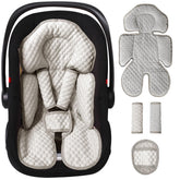 Boryokun 2-in-1 insert head-body support for infant car seats improves on-the-go comfort.