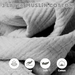 Boryokun muslin car seat cover full-coverage design protects from sun and wind.