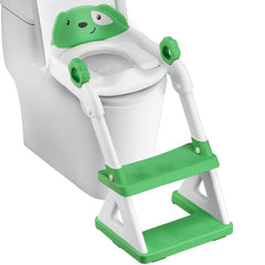 BOSEDSANG 2-in-1 potty seat green overview promotes independent potty training.