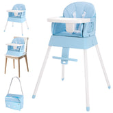BOSEDSANG 4in1 high chair blue setup mode for growing child
