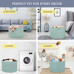 BOSROTY basket with reinforced handles showcases sturdy carrying for heavy loads.