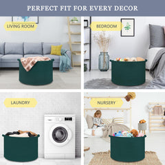 BOSROTY basket used for toy storage keeps playroom organized.